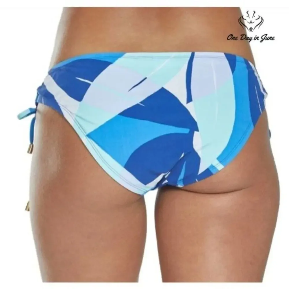 La Blanca Palm Reader Adjustable Loop Bikini Bottom Swimsuit Size 14